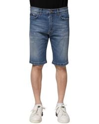 Dolce & Gabbana - Distressed Denim Shorts - Lyst