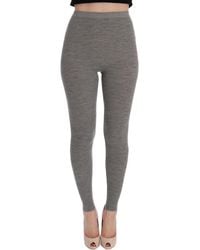 Dolce & Gabbana - Elegant High Waist Cashmere Tights Pants - Lyst