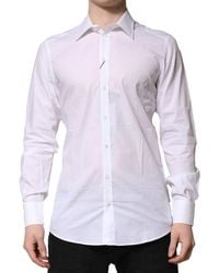 Dolce & Gabbana - Cotton Long Sleeves Formal Shirt - Lyst