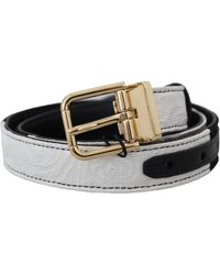 Dolce & Gabbana - Patchwork Metal Buckle Belt - Lyst