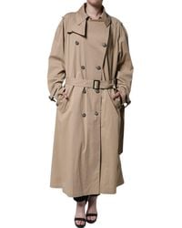 Dolce & Gabbana - Double Breasted Trench Coat Jacket - Lyst