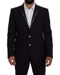 Dolce & Gabbana - Wool Stretch Slim Fit Jacket Blazer - Lyst