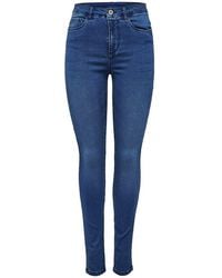 ONLY - Light Blue Cotton Jeans & Pant - Lyst