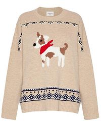 Max Mara - Beige Virgin Wool Sweatshirt - Lyst