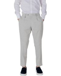 Antony Morato - Gray Polyester Dress Pants - Lyst