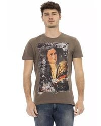 TRUSSARDI ACTION - Brown Cotton Men T - Lyst