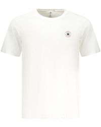 Converse - Bianco Cotton Men T - Lyst