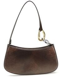 STAUD - Brown Calf Leather Bos Taurus Shoulder Bag - Lyst