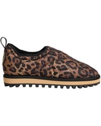 Dolce & Gabbana - Brown Leopard Print Quilted Men Sneakers Shoes - Lyst