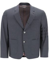 Thom Browne - 4 Bar Jacket In Light Wool - Lyst