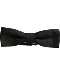 Dolce & Gabbana - Men Black 100% Silk Adjustable Neck Papillon Bow Tie - Lyst