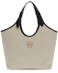 Versace - Tote Fabric Calf Leather - Lyst