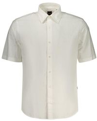BOSS - White Cotton Men's Shirt - Lyst