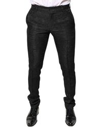 Dolce & Gabbana - Floral Brocade Dress Pants - Lyst