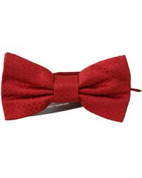 Dolce & Gabbana - Red 100% Silk Slim Adjustable Neck Papillon Tie - Lyst