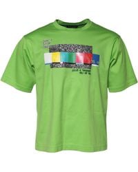 Dolce & Gabbana - Graphic Printed Round Neck T-Shirt - Lyst
