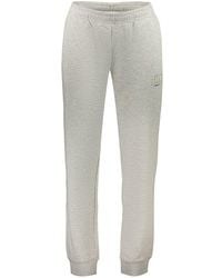 Fila - Gray Cotton Men's Trousers - Lyst