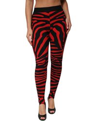 Dolce & Gabbana - Animal Print Patterned Leggings - Lyst