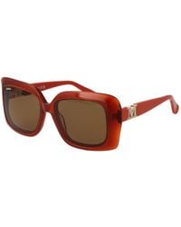 Max Mara - Orange Acetate Sunglasses - Lyst