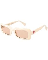 Guess - Beige Plastic Sunglasses - Lyst