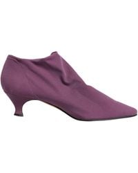 Dolce & Gabbana - Shoes Purple Suede Ankle Boots Shoes - Lyst