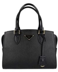 Prada - Saffiano Leather Hand Bag - Lyst