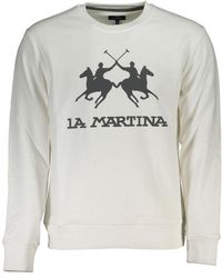La Martina - Elegant Long Sleeved Crew Neck Sweatshirt - Lyst