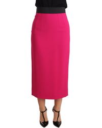 Dolce & Gabbana - Elegant High-Waisted Pencil Skirt - Lyst