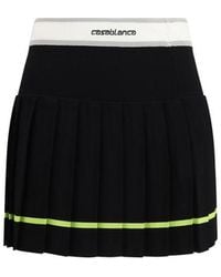 CASABLANCA - Viscose Mini Skirt - Lyst