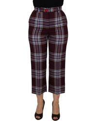 Dolce & Gabbana - Chic Cropped Mid Waist Pants - Lyst