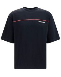 DSquared² - Black Cotton T - Lyst