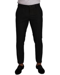 Dolce & Gabbana - Elegant Check Slim Fit Trousers - Lyst