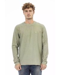 DISTRETTO12 - Green Cotton Sweater - Lyst