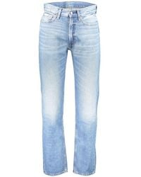 Calvin Klein - Azzurro Cotton Men's Jeans - Lyst