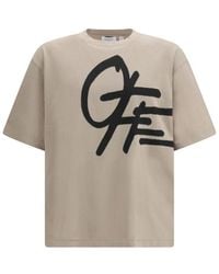 Off-White c/o Virgil Abloh - Beige Cotton Sportswear - L - Lyst