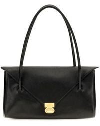 Marni - Black Calf Leather Bos Taurus Shoulder Bag - Lyst