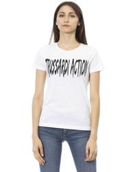 TRUSSARDI ACTION - White Cotton T - Lyst