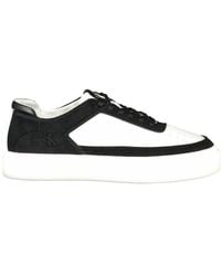 Calvin Klein - Bianco Polyurethane Sneaker - Lyst
