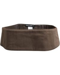 Dolce & Gabbana - Viscose Wide Belt Waist Cummerband Nylon Elastane - Lyst