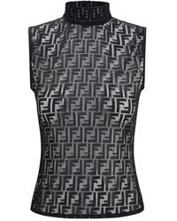 Fendi - Ff Lace Top - Lyst