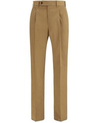 PT Torino - Brown Cotton Casual Pants - Lyst