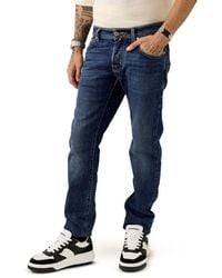 Jacob Cohen - Blue Cotton Skinny Jean - Lyst