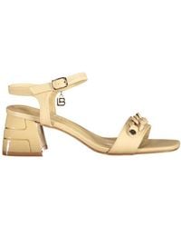 Laura Biagiotti - Beige Polyurethane Sandal - Lyst