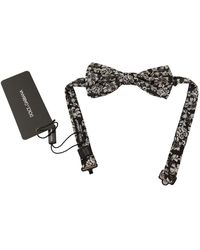 Dolce & Gabbana - Floral Silk Bow Tie Luxe - Lyst