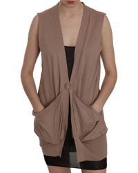 Pink Memories - Cotton Sleeveless Cardigan Top Vest - Lyst