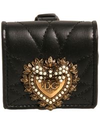 Dolce & Gabbana - Leather Devotion Heart Strap Airpod Case - Lyst