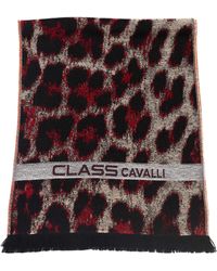 Class Roberto Cavalli - Wool Scarf - Lyst