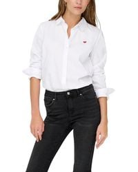 Jacqueline De Yong - White Cotton Blouse - Lyst