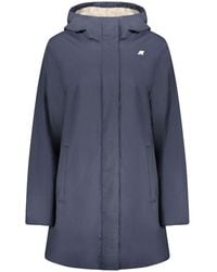 K-Way - Blue Nylon 's Jacket - S - Lyst