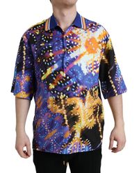 Dolce & Gabbana - Luminarie Print Cotton Casual Shirt - Lyst